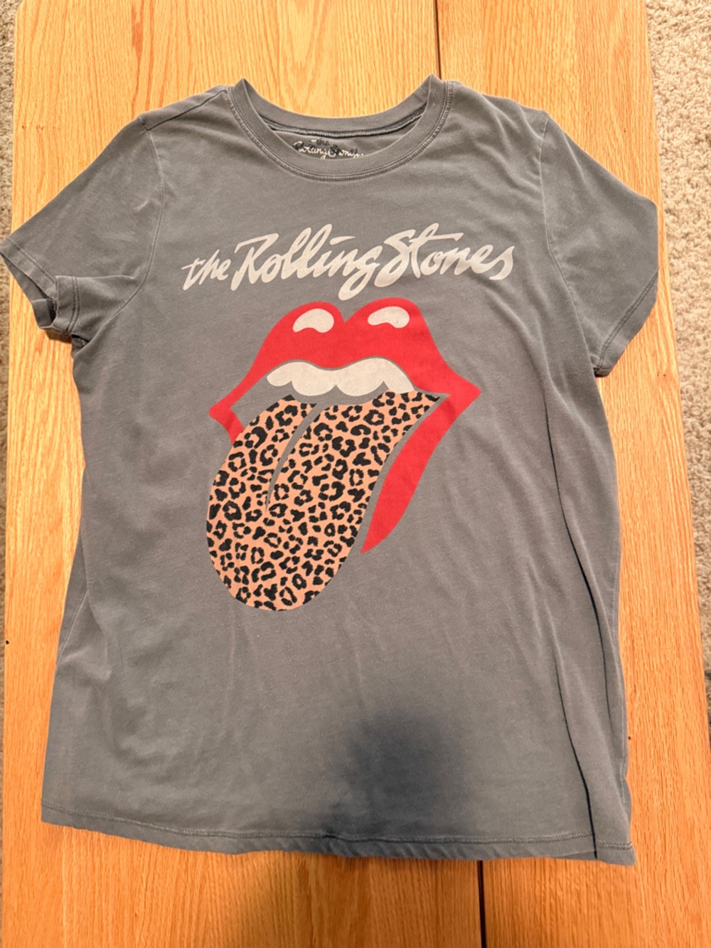 Torrid Rolling Stones Leopard Tongue Graphic Tee Size 00 Plus